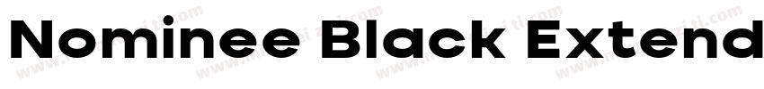 Nominee Black Extended Italic字体转换